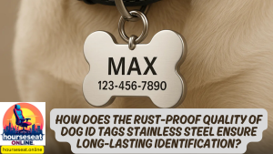 How does the rust-proof quality of dog id tags Stainless Steel ensure long-lasting identification?