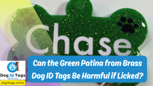 Can the Green Patina from Brass Dog ID Tags Be Harmful if Licked